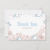 Rodeo Cowgirl Babydusche Danke Karte (Vorderseite)