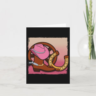Rodeo Cowgirl Barrel Racing Roping Horseback Ridin Karte