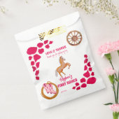 Rodeo Cowgirl Geburtstag rosa Kuh Muster pony Geschenktütchen (Versiegelt)