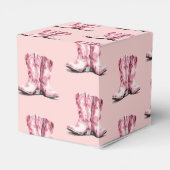 Rodeo Cowgirl Pink Boots Babydusche Geschenkschachtel (Rückseite)
