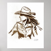 Rodeo Cowgirl Poster (Vorne)