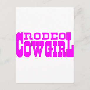 RODEO COWGIRL POSTKARTE
