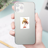 Rodeo Cowgirl (von C.M. Russell) Aufkleber (Telefon)