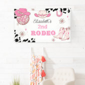 Rodeo Cowgirl Western Birthday Party Banner (Insitu)