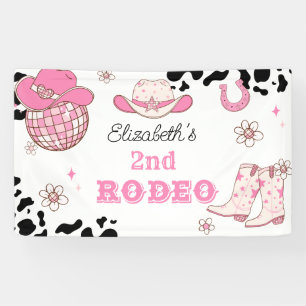Rodeo Cowgirl Western Birthday Party Banner