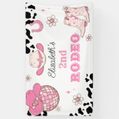 Rodeo Cowgirl Western Birthday Party Banner (Vertikal)
