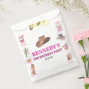 Rodeo Cowgirl Western Wild West Birthday Party Geschenktütchen