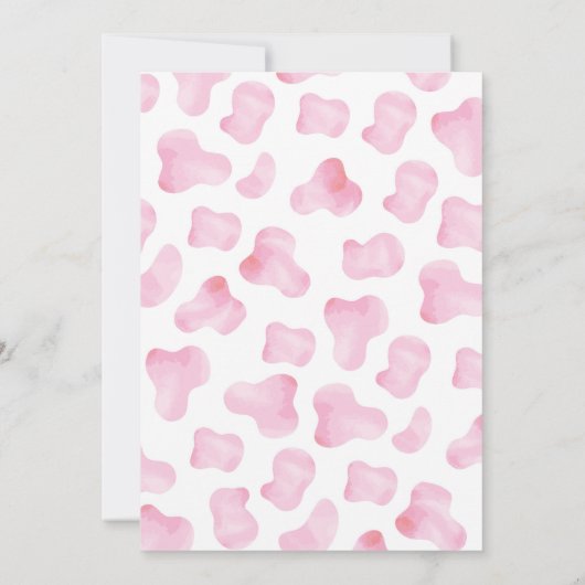 Rodeo Cowgirl Zweiter Geburtstag Einladungen (Rückseite)