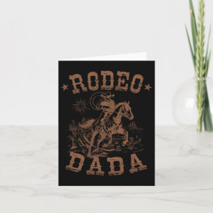 Rodeo Dada Western Cowboy Family Matching Vatersch Karte