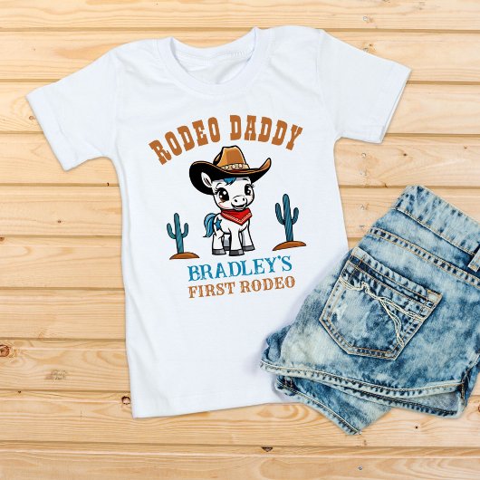Rodeo Daddy Cowboy-Geburtstagsparty T-Shirt