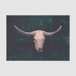 Rodeo Dark Aquamarin Green Rustic Western Bull Sku Seidenpapier
