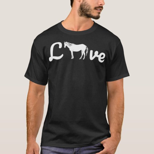 Rodeo der Pferde Liebe T-Shirt (Vorderseite)