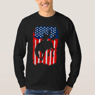 Rodeo-Design für Damen Yeehaw Bronc Reitsport T-Shirt