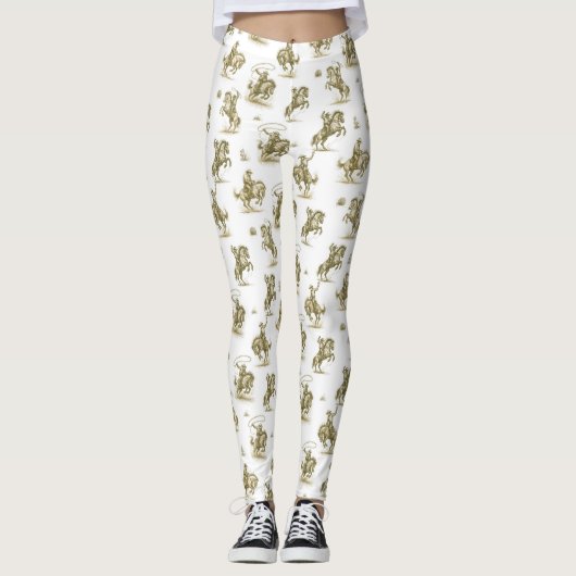 Rodeo-Druck Leggings (Vorderseite)
