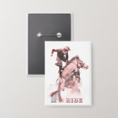Rodeo Fahrt Button (Vorderseite/Rückseite)