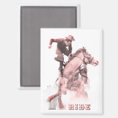 Rodeo Fahrt Magnet (Vorderseite/Rückseite)
