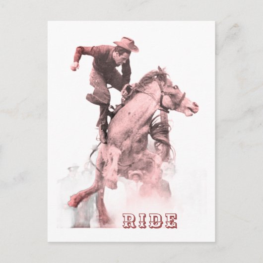 Rodeo Fahrt Postkarte (Vorderseite)
