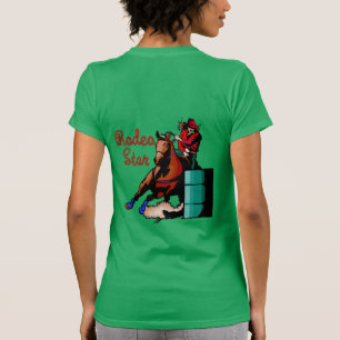 Rodeo-Fass, das T - Shirt läuft
