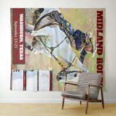 Rodeo-Fass-Rennen hängend Tapisserie Wandteppich (Beispiel (Horizontal))
