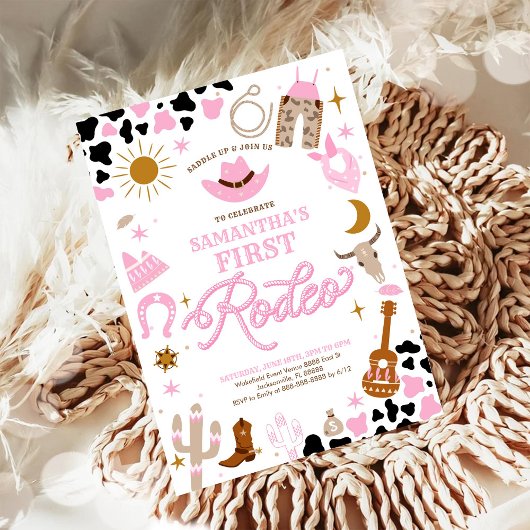 Rodeo First Birthday Invitation Einladung