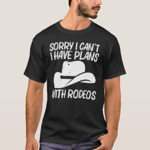 Rodeo Für Männer Frauen Rodeo Reitsport Pferd T-Shirt