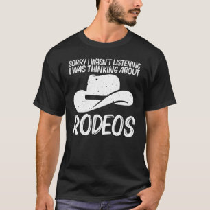 Rodeo Für Männer Frauen Rodeo Reitsport Pferd T-Shirt