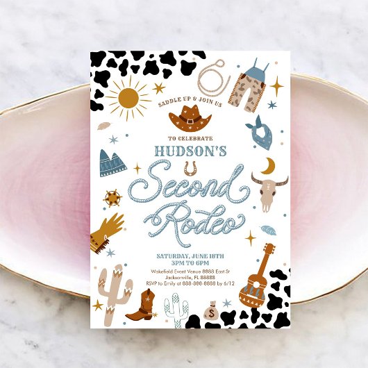 Rodeo-Geburtstagseinladung Western-Thema Einladung