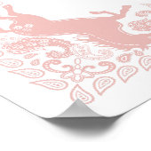 Rodeo Geburtstagsparty Begrüßungszeichen - Rosa We Poster (Ecke)