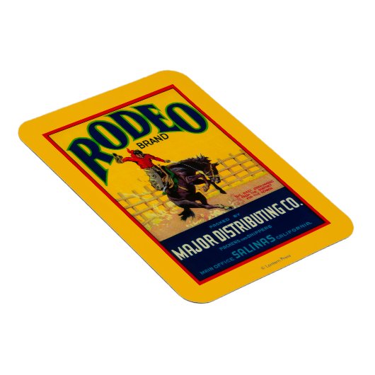 Rodeo Gemüse LabelSalinas, CA Magnet (Rechte Seite)