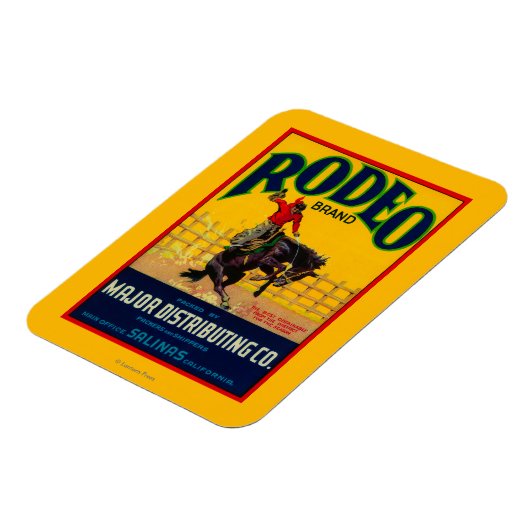 Rodeo Gemüse LabelSalinas, CA Magnet (Linke Seite)