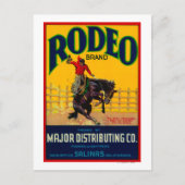 Rodeo Gemüse LabelSalinas, CA Postkarte (Vorderseite)