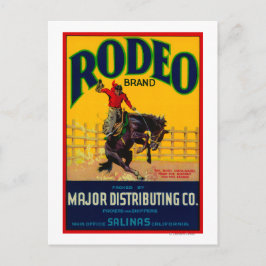 Rodeo Gemüse LabelSalinas, CA Postkarte