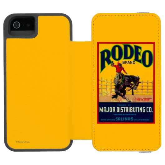 Rodeo GemüseLabelSalinas, CA Incipio iPhone Geldbeutel-Hülle (Folio Geöffnet)