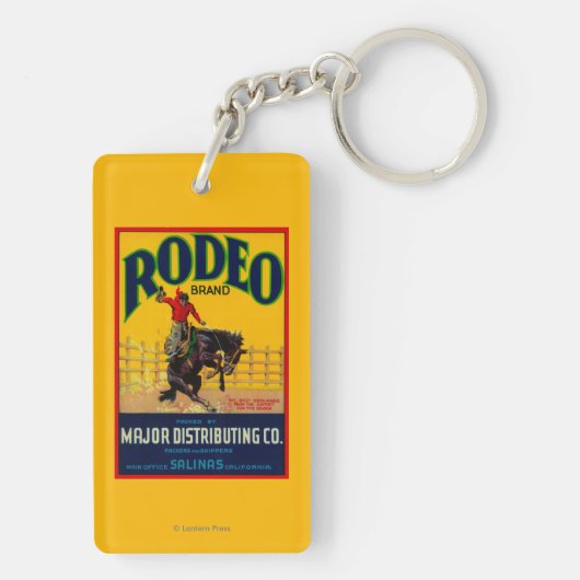 Rodeo GemüseLabelSalinas, CA Schlüsselanhänger (Rückseite)