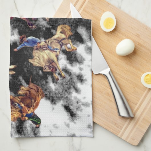 Rodeo Geschirrtuch (Viertel Falte)