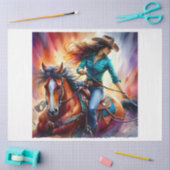 Rodeo Girl Seidenpapier (Basteln)