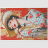 Rodeo Glam Luxe Western Cowgirl Decoupage Seidenpapier (Vorderseite)