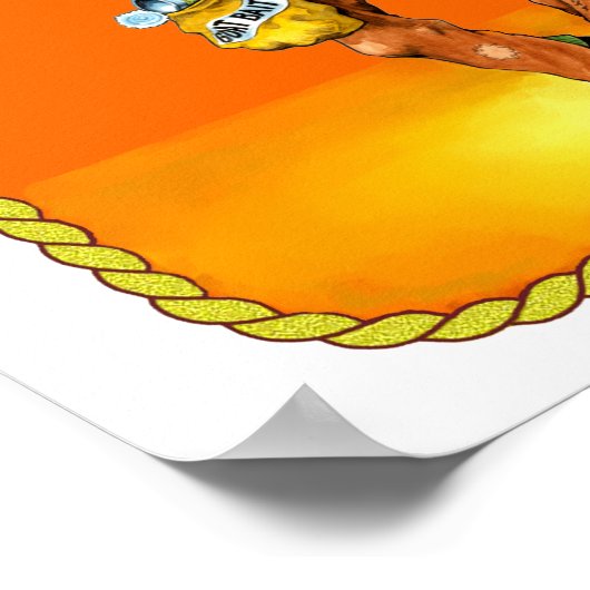 Rodeo Goat Roper Poster (Ecke)