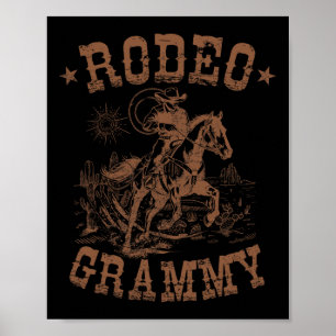 Rodeo Grammy Western Cowboy Family Matching Mutter Poster