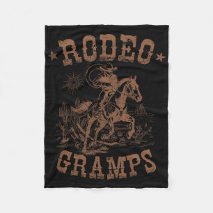 Rodeo Gramps Western Cowboy Family Matching Vater Fleecedecke