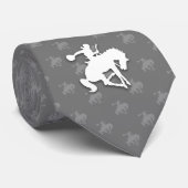 Rodeo| Grau Krawatte (Gerollt)