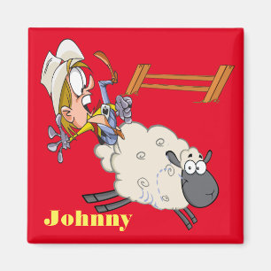 Rodeo-Hammelfleisch Bustin Kindermagnet Magnet