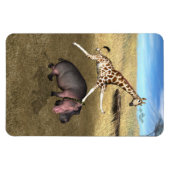 Rodeo Hippo Magnet (Horizontal)