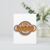 Rodeo Horseshoe Postkarte (Stehend Vorderseite)