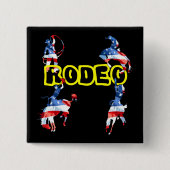 Rodeo ist Amerika Button (Vorderseite)
