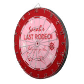 Rodeo Junggeselinnen-Abschied Sign Dartboard Dartscheibe (Vorderseite rechts)