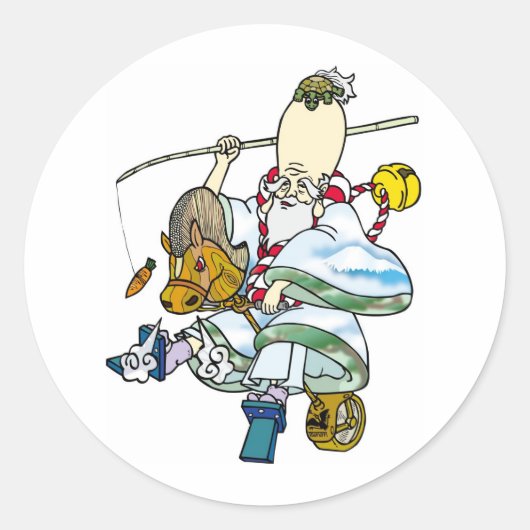 Rodeo Jurojin Runder Aufkleber (Vorderseite)