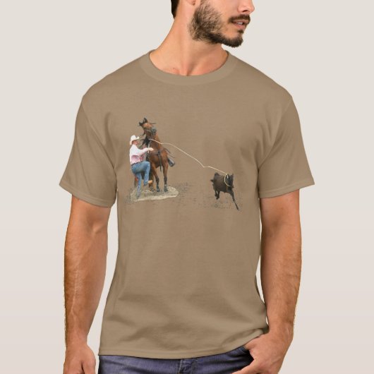Rodeo - Kalb-Bindung; Kalb Roping T-Shirt (Vorderseite)