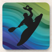 Rodeo Kayak Getränkeuntersetzer (Vorderseite)