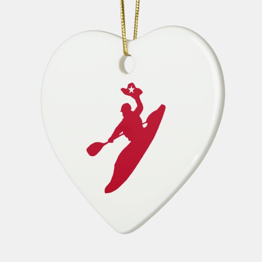 Rodeo Kayak Keramik Ornament (Links)